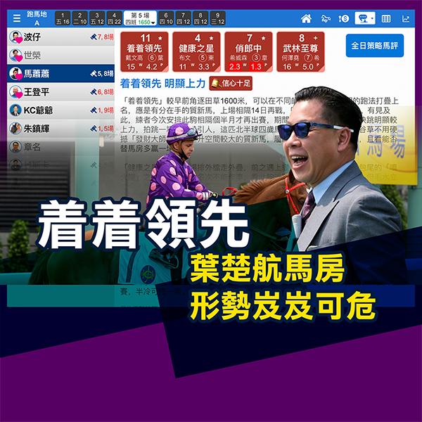葉楚航馬房 形勢岌岌可危？