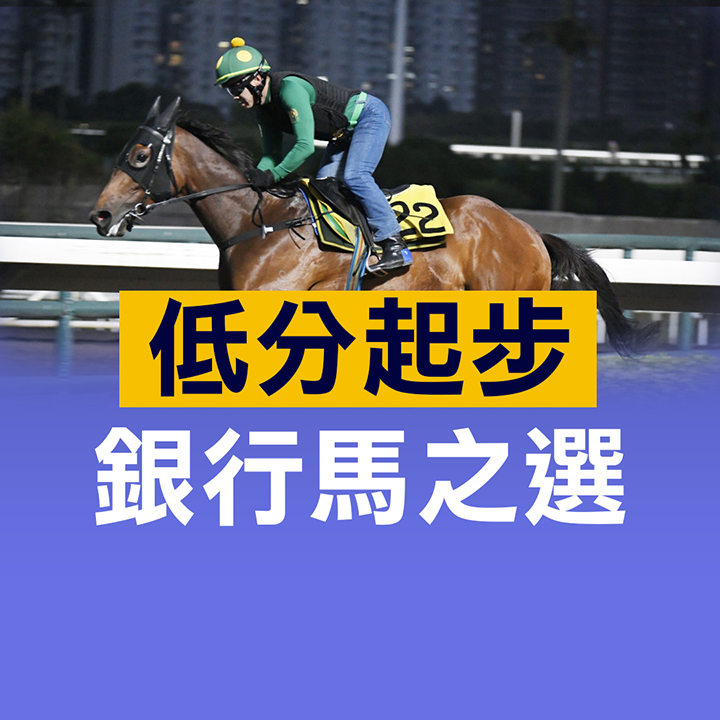 低分起步，銀行馬之選