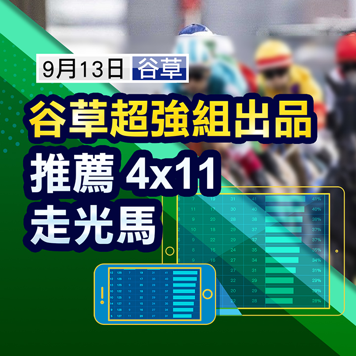 季初最佳銀行馬，全日只賭４匹馬！