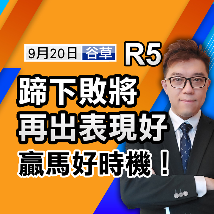 R5 蹄下败将再出表现好，赢马好时机