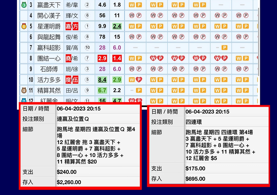 雲數據互串  又中四連環
