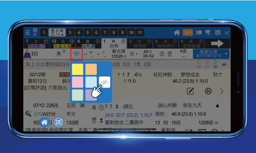 自定排序心水馬 第二步