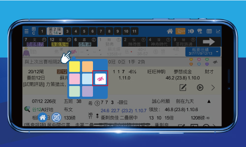 自定排序心水馬 第三步