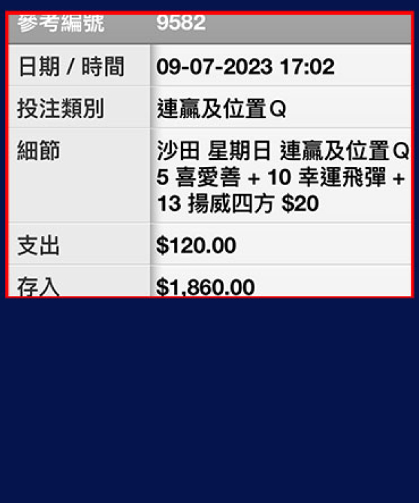 「心」到馬到 ＷＱＴ全中